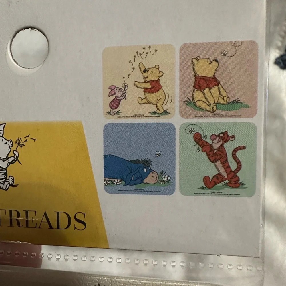 New Winnie The Pooh 8pc Tub Treads Set